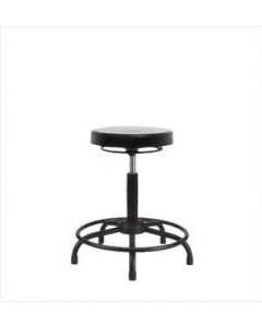 Neta ECOM Polyurethane Medium Bench Height Stool - Round Tube Base, Glides