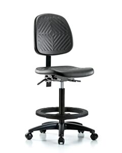 Neta ECOM Polyurethane High Bench Height Chair - Medium Back Nylon Base