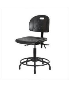 Neta ECOM Handle Polyurethane Medium Bench Height Chair - Round Tube Base