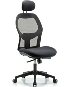 Neta ECOM Executive Mesh Desk Height Chair - Nylon Base Head Rest