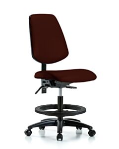 Neta ECOM Vinyl Medium Bench Height Chair - Medium Back Nylon Base