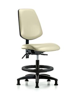Neta ECOM Vinyl Medium Bench Height Chair - Medium Back Nylon Base