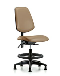 Neta ECOM Vinyl Medium Bench Height Chair - Medium Back Nylon Base