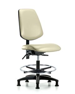 Neta ECOM Vinyl Medium Bench Height Chair - Medium Back Nylon Base