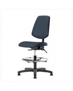 Neta ECOM Vinyl Medium Bench Height Chair - Medium Back Nylon Base