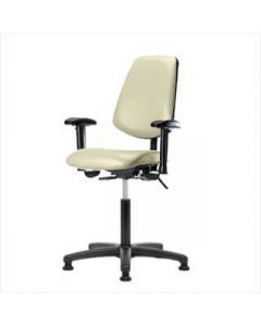 Neta ECOM Vinyl Medium Bench Height Chair - Medium Back Nylon Base