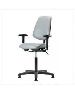 Neta ECOM Vinyl Medium Bench Height Chair - Medium Back Nylon Base