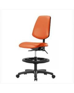 Neta ECOM Vinyl Medium Bench Height Chair - Medium Back Nylon Base