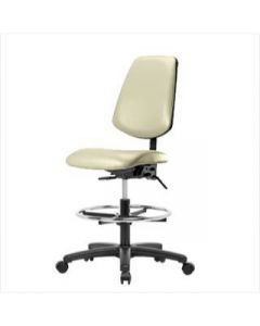 Neta ECOM Vinyl Medium Bench Height Chair - Medium Back Nylon Base