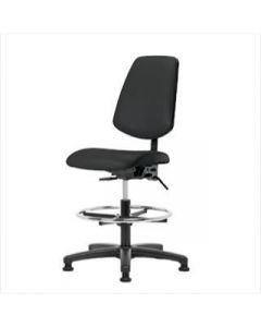 Neta ECOM Vinyl Medium Bench Height Chair - Medium Back Nylon Base