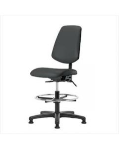 Neta ECOM Vinyl Medium Bench Height Chair - Medium Back Nylon Base
