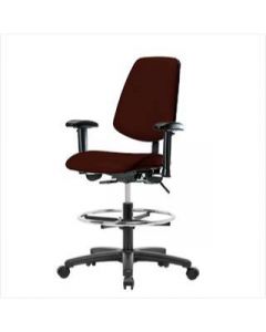 Neta ECOM Vinyl Medium Bench Height Chair - Medium Back Nylon Base