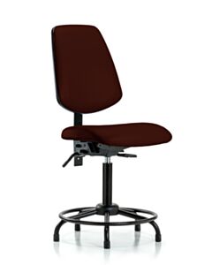 Neta ECOM Vinyl Medium Bench Height Chair - Medium Back Round Tube