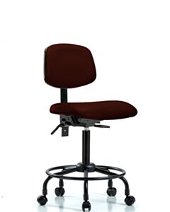 Neta ECOM Vinyl Medium Bench Height Chair - Round Tube Base Tilt