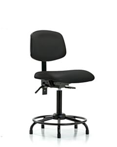 Neta ECOM Vinyl Medium Bench Height Chair - Round Tube Base Tilt