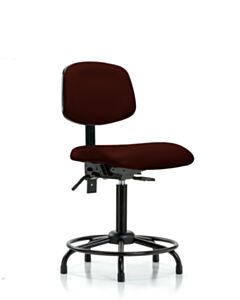 Neta ECOM Vinyl Medium Bench Height Chair - Round Tube Base Tilt