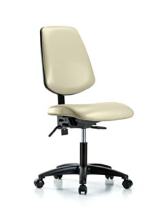 Neta ECOM Vinyl Desk Height Chair - Medium Back Nylon Base Tilt