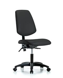 Neta ECOM Vinyl Desk Height Chair - Medium Back Nylon Base Tilt