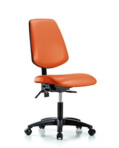 Neta ECOM Vinyl Desk Height Chair - Medium Back Nylon Base Tilt