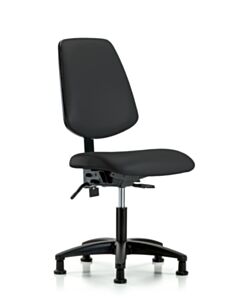Neta ECOM Vinyl Desk Height Chair - Medium Back Nylon Base Tilt