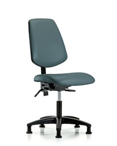 Neta ECOM Vinyl Desk Height Chair - Medium Back Nylon Base Tilt