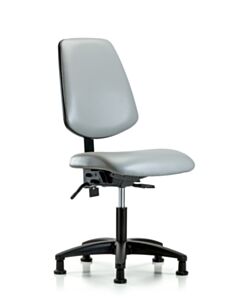 Neta ECOM Vinyl Desk Height Chair - Medium Back Nylon Base Tilt