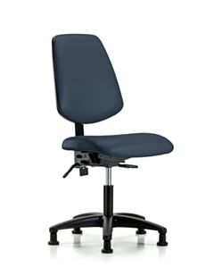 Neta ECOM Vinyl Desk Height Chair - Medium Back Nylon Base Tilt