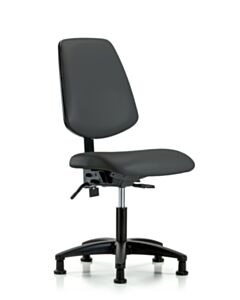 Neta ECOM Vinyl Desk Height Chair - Medium Back Nylon Base Tilt