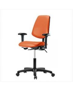Neta ECOM Vinyl Desk Height Chair - Medium Back Nylon Base Tilt