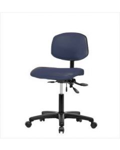 Neta ECOM Vinyl Desk Height Chair - Nylon Base, Casters Imperial Vinyl