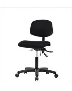 Neta ECOM Vinyl Desk Height Chair - Nylon Base Tilt Casters Black