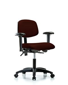 Neta ECOM Vinyl Desk Height Chair - Nylon Base Tilt Arms Casters