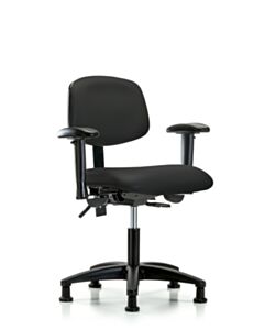 Neta ECOM Vinyl Desk Height Chair - Nylon Base Tilt Arms Glides
