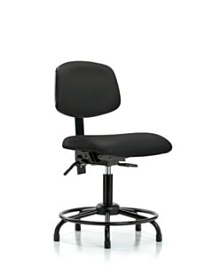 Neta ECOM Vinyl Desk Height Chair - Round Tube Base Tilt Glides