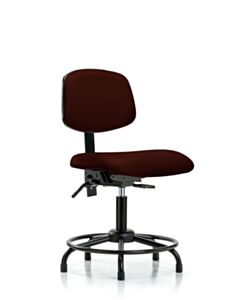 Neta ECOM Vinyl Desk Height Chair - Round Tube Base Tilt Glides