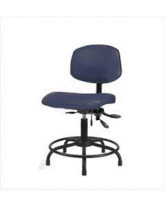 Neta ECOM Vinyl Desk Height Chair - Round Tube Base Tilt Glides