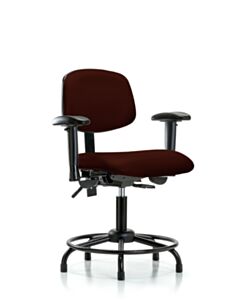 Neta ECOM Vinyl Desk Height Chair - Round Tube Base Tilt Arms