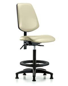 Neta ECOM Vinyl High Bench Height Chair - Medium Back Nylon Base