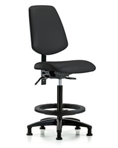 Neta ECOM Vinyl High Bench Height Chair - Medium Back Nylon Base