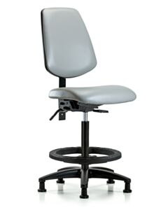 Neta ECOM Vinyl High Bench Height Chair - Medium Back Nylon Base