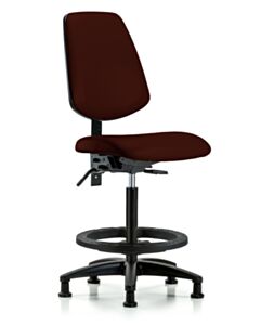 Neta ECOM Vinyl High Bench Height Chair - Medium Back Nylon Base