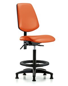 Neta ECOM Vinyl High Bench Height Chair - Medium Back Nylon Base