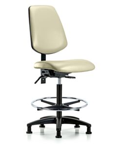 Neta ECOM Vinyl High Bench Height Chair - Medium Back Nylon Base