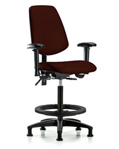 Neta ECOM Vinyl High Bench Height Chair - Medium Back Nylon Base