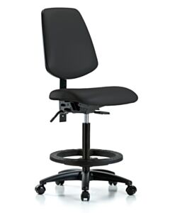 Neta ECOM Vinyl High Bench Height Chair - Medium Back Nylon Base