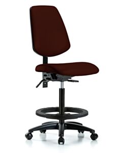 Neta ECOM Vinyl High Bench Height Chair - Medium Back Nylon Base