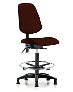 Neta ECOM Vinyl High Bench Height Chair - Medium Back Nylon Base
