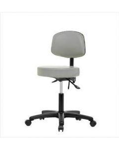 Neta ECOM Vinyl Desk Height Stool With Back - Nylon Base Tilt