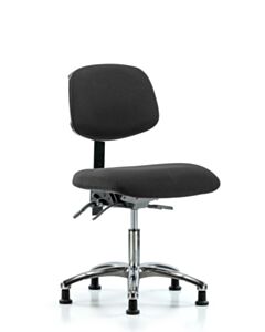 Neta ECOM Esd Fabric Desk Height Chair - Chrome Base Tilt Glides