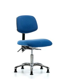 Neta ECOM Esd Fabric Desk Height Chair - Chrome Base Tilt Glides